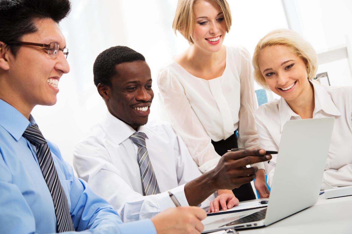 Business professionals using AtoZ Biz Listing